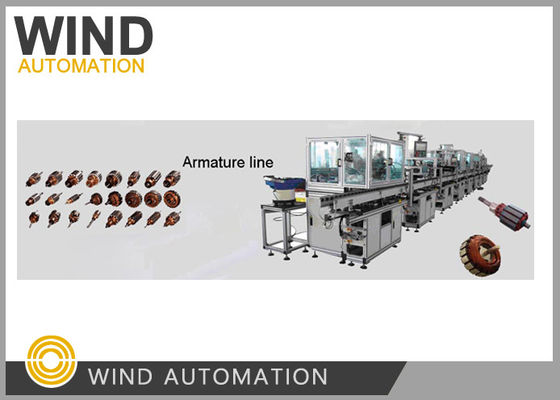 China CE máquina de enrolamento de armadura motor de comutador DC linha de produção totalmente automática fornecedor