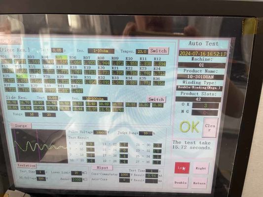 WIND-ATS-300 Máquina de enrolamento de motor AC DC Painel de ensaio de armadura de estação dupla fornecedor