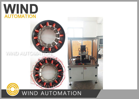 Máquina de Enrolamento de Estator Inslot Outrunner 4 eixos Servo Agulha Enrolador 7kw Awg18 / Awg38 fornecedor