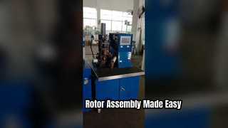 Prensa hidráulica para montagem de rotor